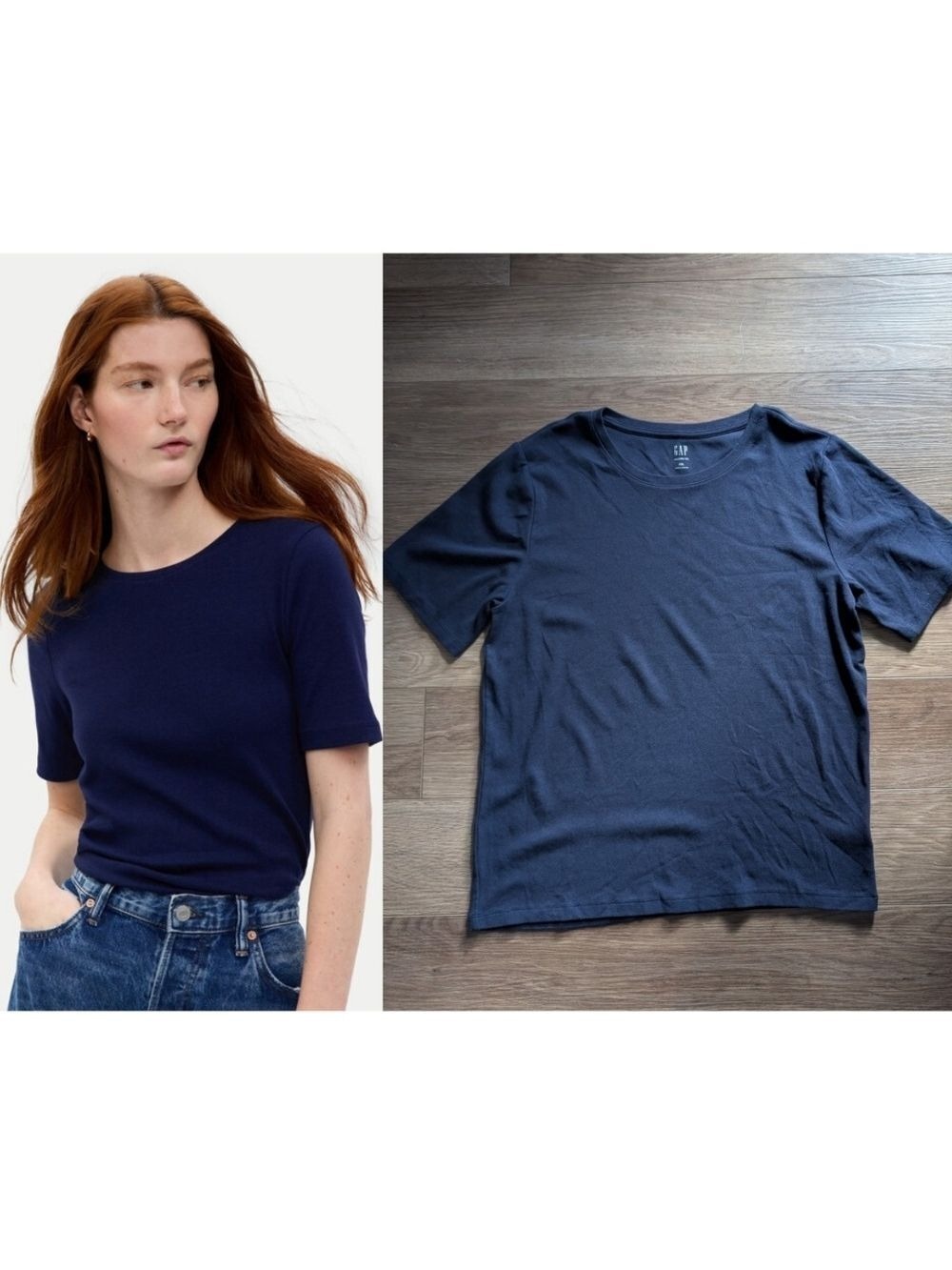 Gap | Modern Crewneck T-Shirt In Navy Blue